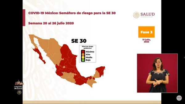 Confirma Gobierno federal que Sinaloa pasa a semáforo naranja por Covid-19