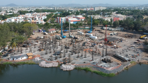 Aceleran los trabajos en el nuevo acuario de Mazatlán