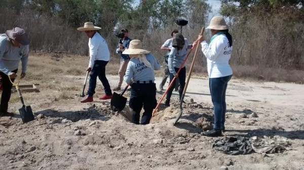 Sabuesos Guerreras encuentran cerca de Culiacán sitio con restos de personas