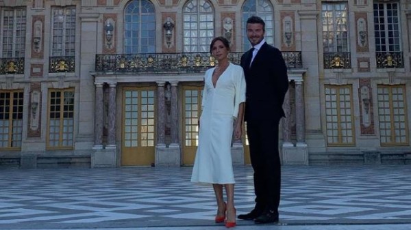 Los Beckham celebran su 20 aniversario con un tour por el palacio de Versalles