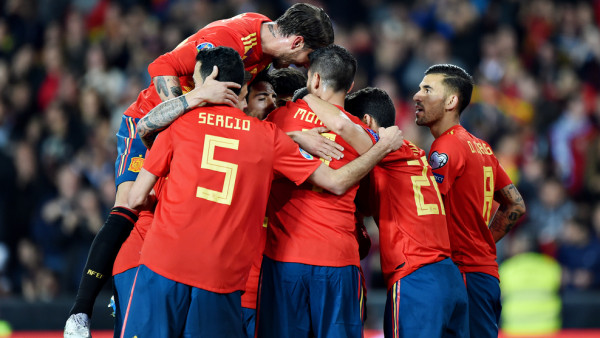 España logra sus primeros tres puntos del clasificatorio. (Foto: @UEFAEURO)