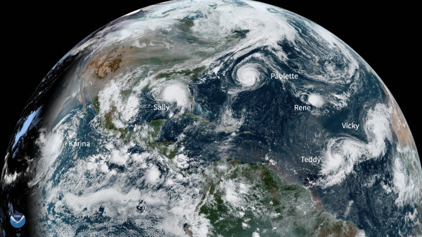 En el Océano Atlántico se están quedando sin nombres para los huracanes