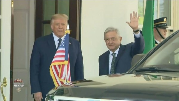 AMLO llega a la Casa Blanca para encuentro con Donald Trump