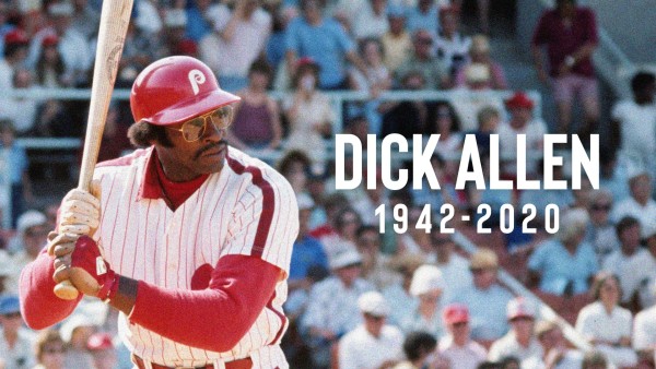 El número 15 de Dick Allen fue retirado por los Filis en septiembre pasado.