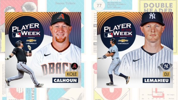 Kole Calhoun y DJ LeMahieu dejaron estadísticas altas durante el periodo de una semana. (Twitter @643Network)