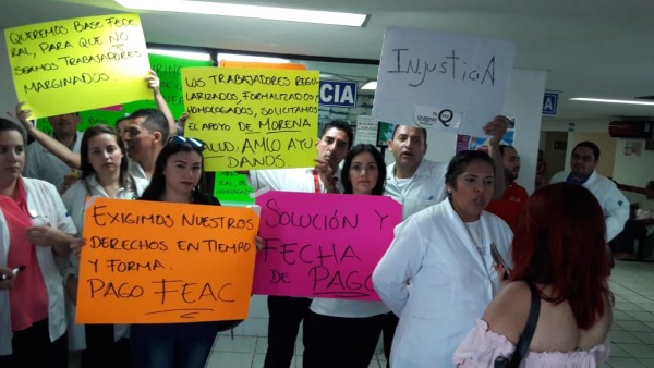 Personal de Salud en Culiacán exige pago de fondo de ahorro