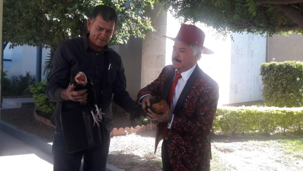 Chenel regala gallos y gallinas al Congreso