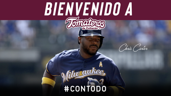 Tomateros de Culiacán adquiere los derechos del poderoso bateador Chris Carter