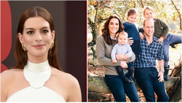 Anne Hathaway sigue con su hijo, el ejemplo del príncipe Guillermo y Kate Middleton