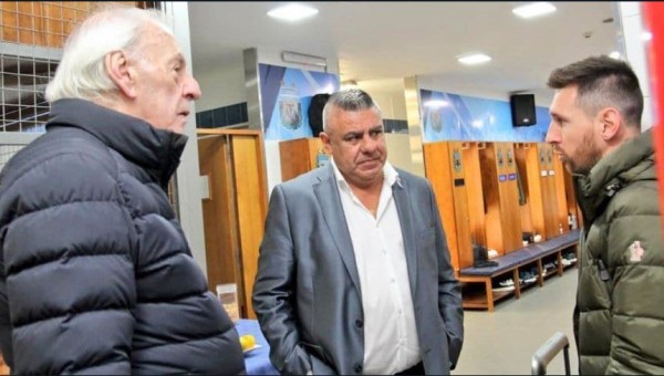 Lionel Messi y César Luis Menotti se conocen