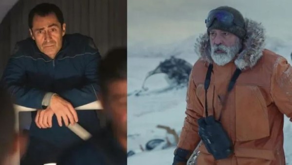 Demian Bichir y George Clooney. Foto: Tomada de informador.mx