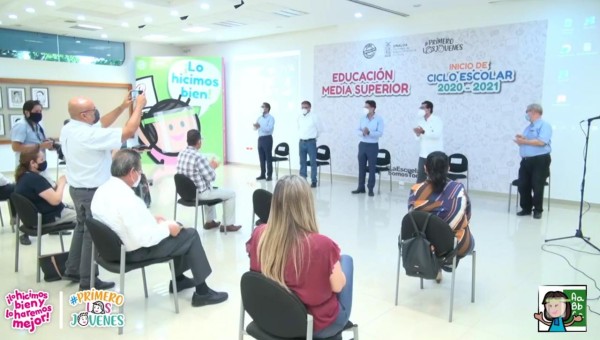 Ante pandemia, arranca histórico ciclo a distancia en educación media superior en Sinaloa