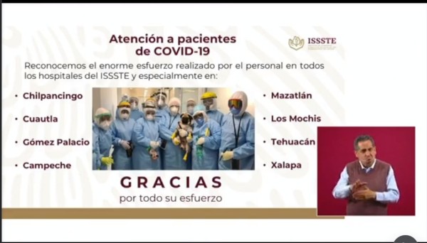 Reconoce Issste a personal de Mazatlán y Los Mochis por lucha contra Covid-19