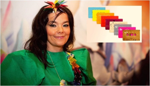 Björk trae de regreso la moda de los casetes en una colección multicolor