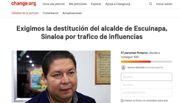 En Escuinapa exigen al Congreso destituir al Alcalde por aplicarse la vacuna Covid-19, antes que otros