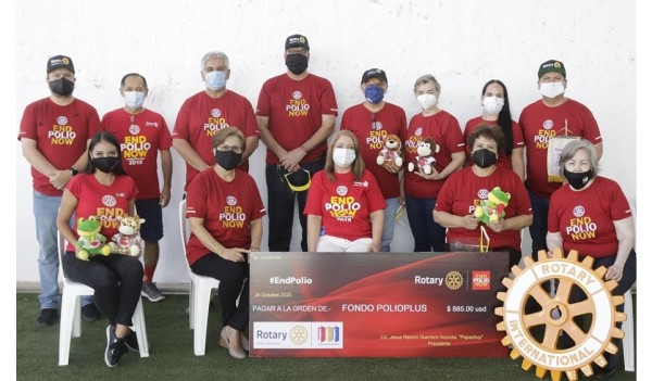 En Club Rotario Culiacán Sol, contribuyen para un mundo sin polio