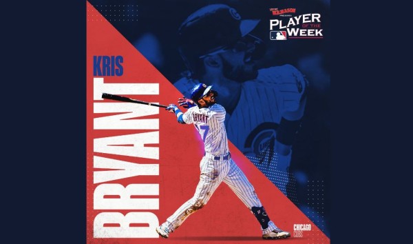 Kris Bryant fue el Jugador de la Semana en la Nacional