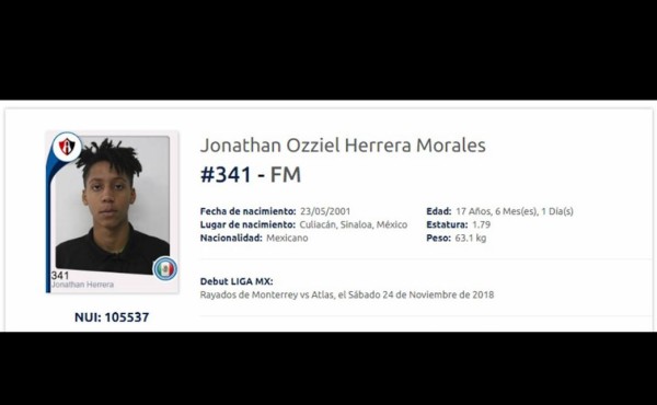 Culiacanense Jonathan Herrera debuta en la Liga MX con el Atlas