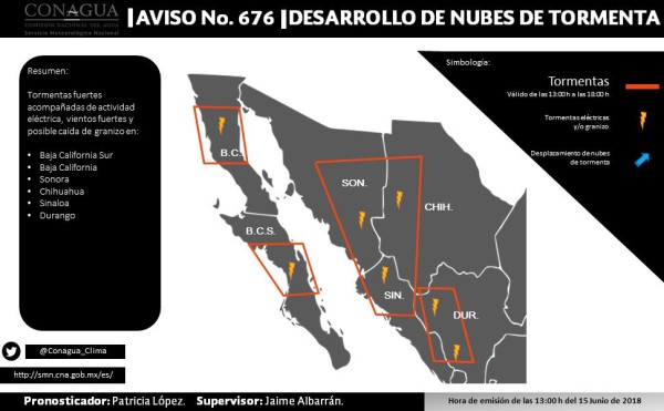 Advierten por posibles tormentas y granizo en norte de Sinaloa; cierran puerto de Topolobampo