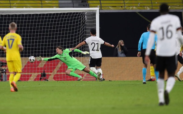 Alemania necesitaba ganar para no rezagarse en la Nations League; Ucrania fue la víctima.