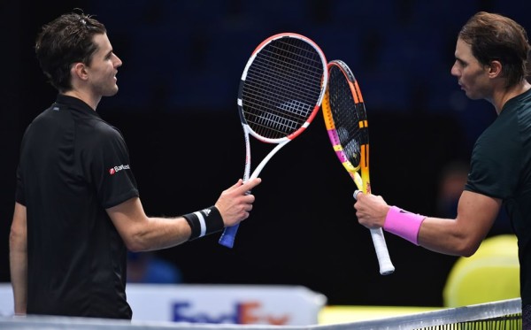 Rafa Nadal perdió ante Dominic Thiem en el Masters de Londres