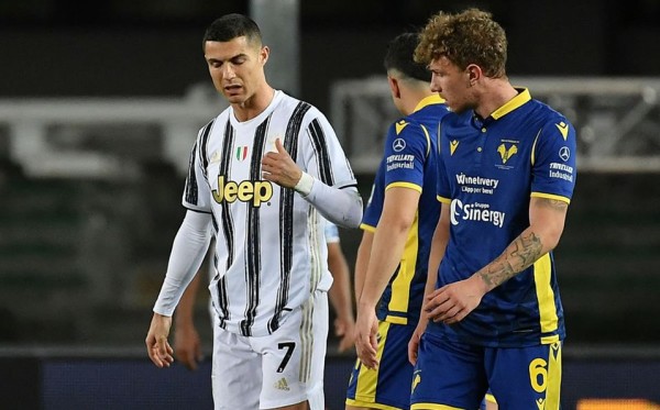 Cristiano Ronaldo y la Juventus se frenan ante el Hellas Verona