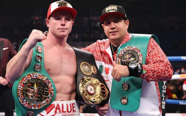 El boxeador mexicano Saúl Canelo Álvarez
