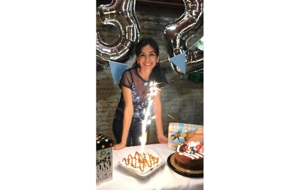 Viridiana Zárate Cervantes, feliz en su cumpleaños.