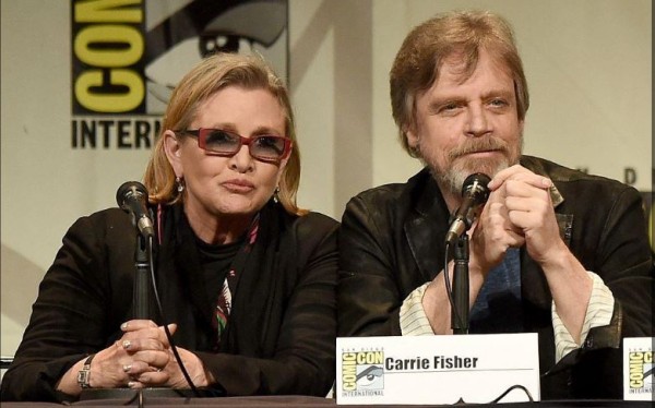 Mark Hamill recordó a Carrie Fisher con inédita fotografía del rodaje de Star Wars