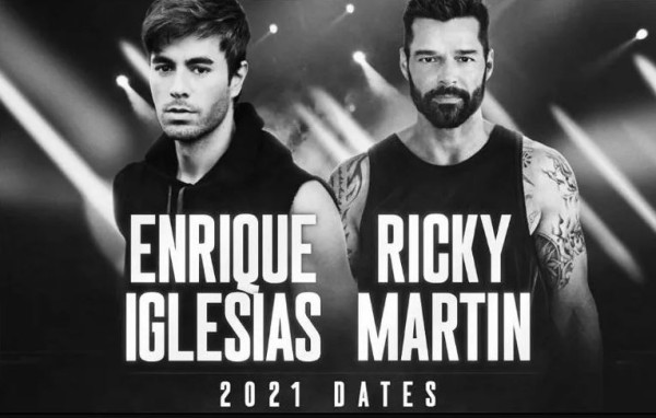Enrique Iglesias y Ricky Martin. Foto: Tomada de informador.mx