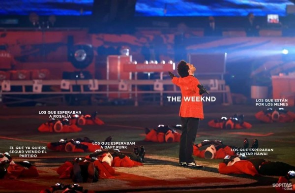 Se viene una ola de memes tras presentación de The Weeknd
