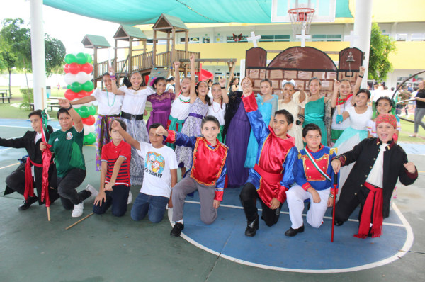 Con los colores patrios celebran en Colegio Andes Mazatlán