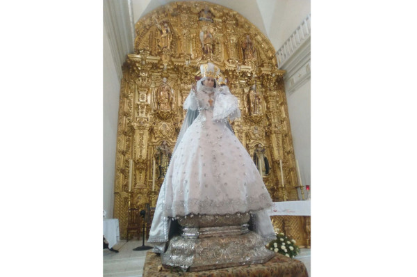 Luce nuevo vestido Nuestra Señora del Rosario