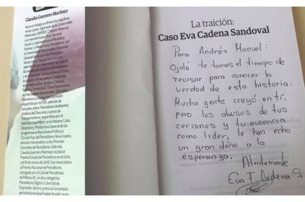 Pide Eva Cadena a AMLO parar linchamiento