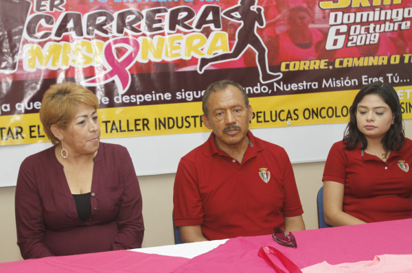 María Teresa Páez, de Fundación Kachy’s, y el Padre Juan Jorge Rosales, director general del ICO, invitan a la primera Carrera Misionera, que se celebrará mañana.