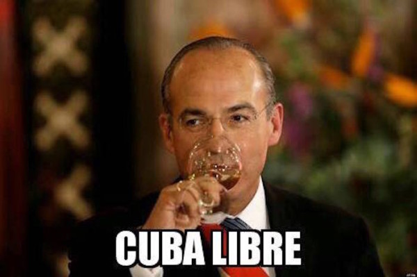 Cuba niega la entrada a Felipe Calderón y usuarios de redes se mofan de él con memes