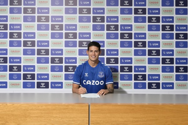 Termina la espera y James Rodríguez ya es nuevo jugador de Everton