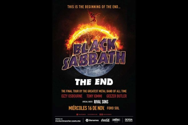 Black Sabbath anuncia concierto en México como parte de su gira de despedida