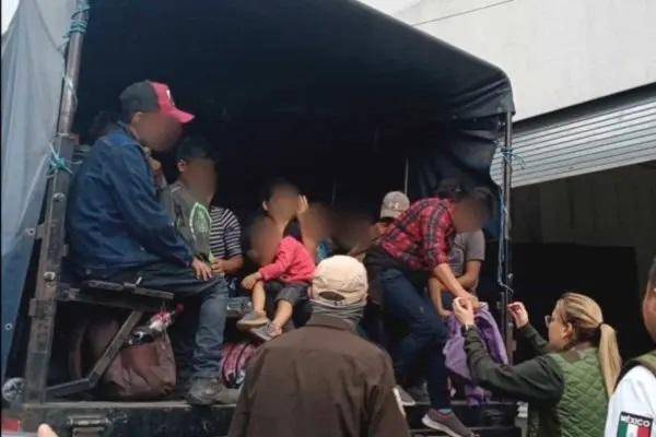 Localizan a 491 migrantes retenidos en un predio en Yehualtepec, Puebla