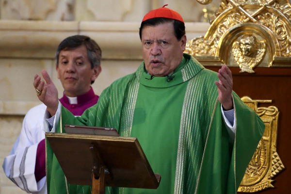 El Cardenal Norberto Rivera Carrera presidió la homilía en la Catedral Metropolitana de la Ciudad de México
