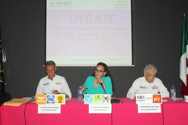 Inicia debate por el Distrito Electoral Federal 01 en Mazatlán