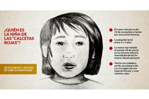 Activistas buscan a los padres de 'Calcetitas Rojas', asesinada en Edomex, ignorada por Del Mazo