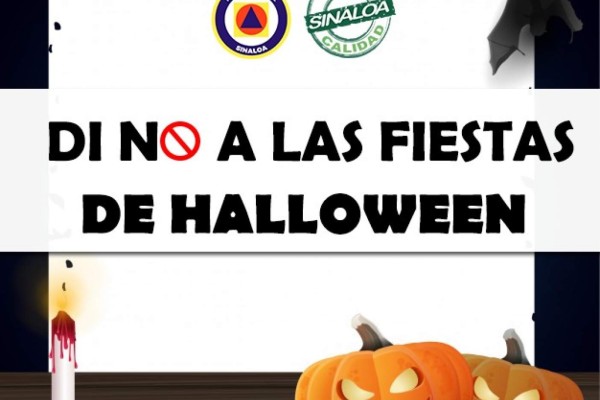 Protección Civil de Sinaloa llama a evitar fiestas por Halloween