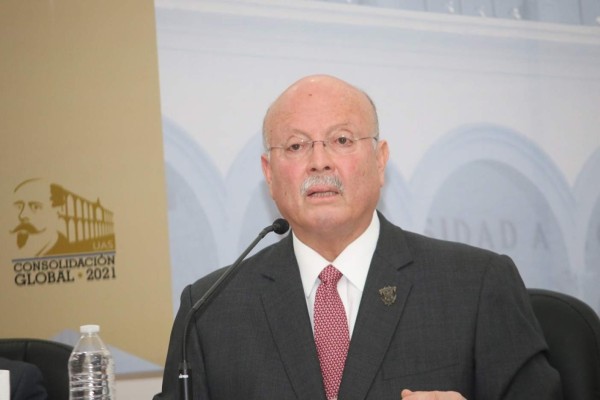 Rector de la UAS, Juan Eulogio Guerra Liera.
