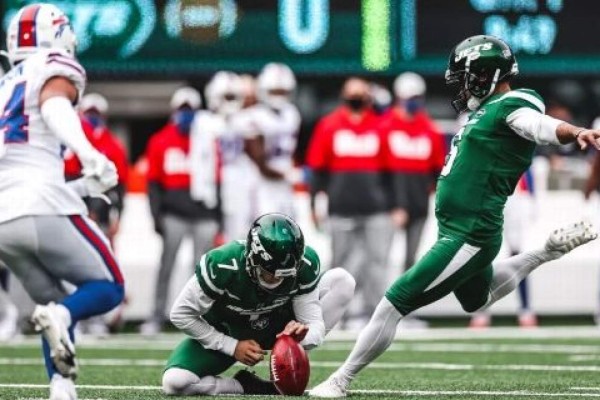 Sergio Castillo conectó un gol de campo de 22 yardas en su primera patada en la NFL. (Foto: NewYorkJets.com)