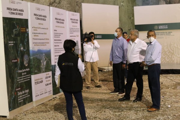 AMLO 'reactiva' construcción de la Presa Santa María