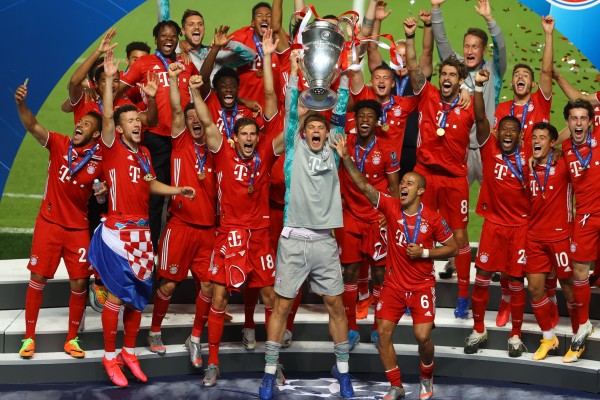 Bayern Munich festeja su sexta Copa de Europa.