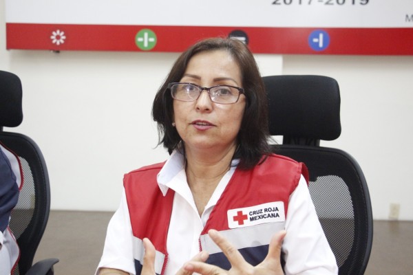 Elizabeth Sánchez Carillo, Directora General del Cruz Roja Mazatlán.