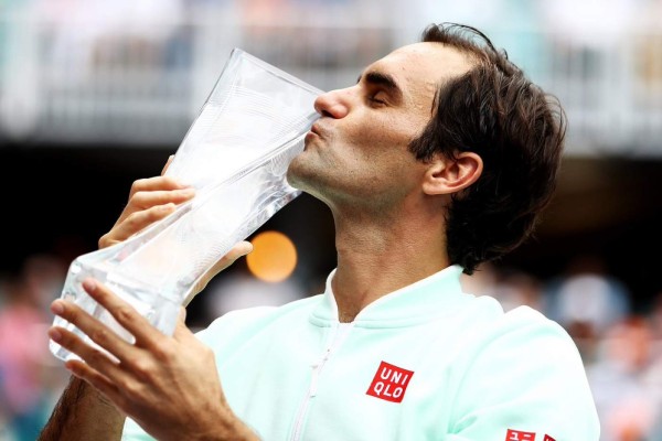 Roger Federer gana el Abierto de Miami. (Foto: @ATP_Tour)