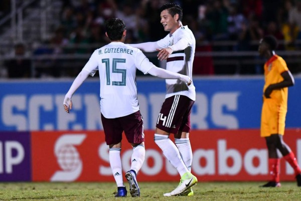 México golea 8-0 a Granada en Premundial Sub 20